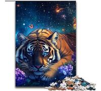 Jigsaw Puzzles for Adults 1000 Piece Fallen Tiger Learning Educational Toy for Is Ideal As A Gift for The Whole Family 50x75cm