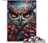 Jigsaw Puzzles for Adults 1000 Piece Fantasy Art Owl Impossible Jigsaw Puzzles for Adults Develops Hand-Eye Coordination Skills, Perfect for Birthday Gifts (Szie 26x38cm)