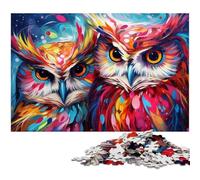 Jigsaw Puzzles for Adults 1000 Piece Fantasy Art Owl Impossible Jigsaw Puzzles for Adults Ideal for Family Fun, Relaxation 26X38CM/10.23x14.96inch