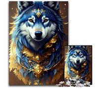 Jigsaw Puzzles for Adults 1000 Piece Fantasy Art Wolf Portrait Difficult Puzzles for Adults Gift for Men And Women Daily Special Occasion 1000 PCS(38x26cm)
