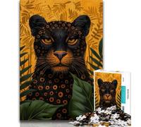 Jigsaw Puzzles for Adults 1000 Piece Fantasy Black Panther Puzzles for Teenagers,Challenging Game Gifts for Is Ideal As A Gift for The Whole Family 26x38cm