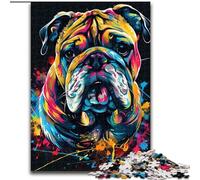 Jigsaw Puzzles for Adults, 1000 Piece Fantasy Bulldog 1000-Piece Jigsaw Puzzle DIY Decoration Brain Challenging (Szie 26x38cm)