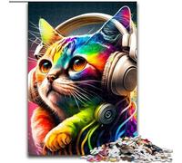 Jigsaw Puzzles for Adults, 1000 Piece Fantasy Cat 1000Pc Adults Jigsaw Puzzle Gift DIY Fun Suitable for Home Living Room Office Decoration (Size 26x38cm)
