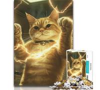 Jigsaw Puzzles for Adults 1000 Piece Fantasy Cat,learning Educational Toys Fun at Home Activities,Birthday Present,Travel Gifts (38x26cm)