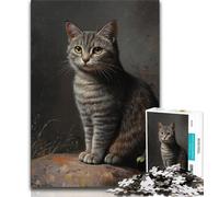 Jigsaw Puzzles for Adults 1000 Piece Fantasy Cat Puzzles for Teenagers,Challenging Game Gifts for Is Ideal As A Gift for The Whole Family 26x38cm