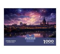Jigsaw Puzzles for Adults 1000 Piece Fantasy Cityscape at Twilight Jigsaw for Adults Family Games But Fun And Humorous Christmas Birthday Gifts 52x38cm/1000pcs