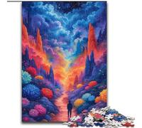 Jigsaw Puzzles for Adults 1000 Piece Fantasy Colourful Road Jigsaw Puzzles Made of Wood,Relaxing Entertainment, Home Decor 1000pcs(50x75cm)