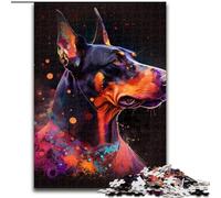 Jigsaw Puzzles for Adults 1000 Piece Fantasy Doberman Pinscher 1000 Pieces Puzzles for Adults Perfect, Educational Toy (Szie 26x38 cm)