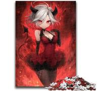 Jigsaw Puzzles for Adults 1000 Piece Fantasy Dragon Girl Puzzles,Staycation Kill Time with Matching Poster And Trivia Sheet (75x50cm)