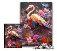 Jigsaw Puzzles for Adults 1000 Piece Fantasy Flamingo cardboard Jigsaw 26x38 cm for Parents, Lovers, Friends - Age 14+