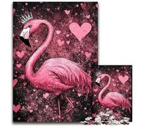 Jigsaw Puzzles for Adults, 1000 Piece Fantasy Flamingo Cardboard Puzzles for Home Decoration Gifts, Family Challenging Toy Perfect for Game Nights 26X38CM