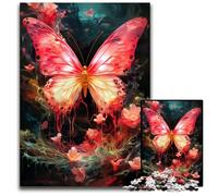 Jigsaw Puzzles for Adults 1000 Piece Fantasy Floral Butterfly paper Jigsaw Puzzles for Adults Educational Toy for Teenagers Home Office Decor 1000 PCS(38x26cm)