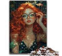 Jigsaw Puzzles for Adults 1000 Piece Fantasy Flower Girl Educational Games Educational Game for Birthday, Chrismas for And Age 14 50x75cm