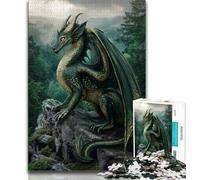 Jigsaw Puzzles for Adults 1000 Piece Fantasy Flying Dragon Puzzles for Teenagers,Challenging Game Gifts for Is Ideal As A Gift for The Whole Family 26x38cm