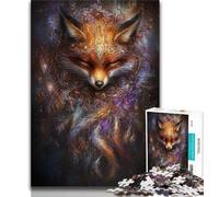 Jigsaw Puzzles for Adults 1000 Piece Fantasy Fox 1000 Pieces for Adults,Artistic Wall Decor & Birthday Gift Idea for Friends, Home Office 26x38cm