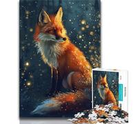 Jigsaw Puzzles for Adults 1000 Piece Fantasy Fox,learning Educational Toys Fun at Home Activities,Birthday Present,Travel Gifts (38x26cm)