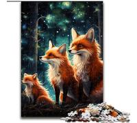Jigsaw Puzzles for Adults 1000 Piece Fantasy Fox Puzzle Brain-Challenging DIY Decorative Game, Family Interactive Toy (size : 50x75cm)
