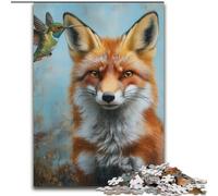 Jigsaw Puzzles for Adults, 1000 Piece Fantasy Fox Wooden Jigsaw Puzzles for Adults 50X75CM Family Interactive Game, Craft Gift with Colorful Artwork