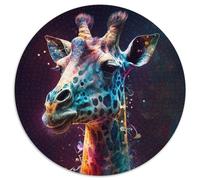 Jigsaw Puzzles for Adults 1000 Piece Fantasy Giraffe Paper Puzzles Brain Teaser,Adult Game,Family Interactive Activity (Size 67.5x67.5cm)