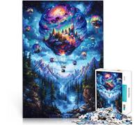 Jigsaw Puzzles for Adults 1000 Piece Fantasy Hot Air Balloons Made of cardboard for age 14 years and over Staycation Kill time Gift ideas。size:38x52cm/14.96x20.47inch