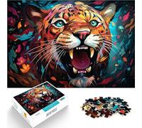 Jigsaw Puzzles for Adults 1000 Piece fantasy jungle leopard Educational Toys 26x38cm Educational Game for Birthday Chrismas