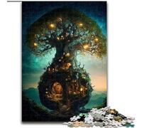 Jigsaw Puzzles for Adults 1000 Piece Fantasy Kingdom Jigsaws 1000 Pieces for Adults Christmas Halloween Mother's Day New Year Easter Gift Size 26X38CM