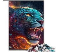 Jigsaw Puzzles for Adults, 1000 Piece Fantasy Leopard Puzzles 1000 Pieces for Adults for Teenagers Educational Games Gifts (Size 38x26cm)