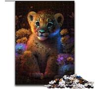 Jigsaw Puzzles for Adults 1000 Piece Fantasy Lion cardboard Jigsaw Challenging Brain Teaser, Family Game Night (Szie 26x38 cm)