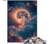 Jigsaw Puzzles for Adults 1000 Piece Fantasy Moon And Clouds Jigsaw Made of Wood,for Teenagers, Family Interactive Game, Challenge Gift 1000pcs(50x75cm)