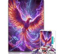 Jigsaw Puzzles for Adults 1000 Piece Fantasy Phoenix,Help The Brain Exercise Addictive Toys to Cultivate Patience Perfect Decoration 38x26cm