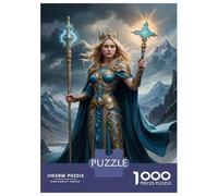 Jigsaw Puzzles for Adults 1000 Piece Fantasy Queen Armor Set Teenager Puzzles Family Games Pattern Assembly Fun Activities at Home 52x38cm/1000pcs