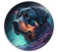 Jigsaw Puzzles for Adults 1000 Piece Fantasy Rottweiler Difficult Puzzles for Adults An for Christmas Or Birthdays (Size 67.5x67.5cm)