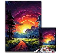 Jigsaw Puzzles for Adults 1000 Piece Fantasy Sunset Scenery Challenging Puzzles DIY Home Decor Gift, Brain Teaser Game 1000 PCS(38x26cm)