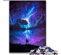 Jigsaw Puzzles for Adults, 1000 Piece Fantasy Thunder Landscape Jigsaw Challenging Brain Teaser for Teenagers, Perfect for Home Decor Or Gift (size : 26x38cm)