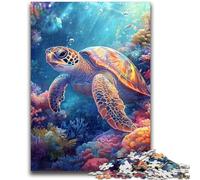 Jigsaw Puzzles for Adults 1000 Piece Fantasy Turtle 1000 Pieces for Adults,Artistic Wall Decor & Birthday Gift Idea for Friends, Home Office (38x26cm)