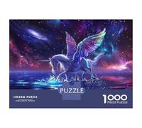 Jigsaw Puzzles for Adults 1000 Piece Fantasy Unicorn Wall Art Print Jigsaw Puzzle Brain Teaser Game Stress Reliever Unique Birthday And Xmas Gifts 70x50cm/1000pcs