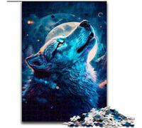 Jigsaw Puzzles for Adults 1000 Piece Fantasy Wolf Jigsaw Puzzle Made of cardboard, for Birthdays, Holidays, Space Party Decorations 1000pcs(26x38cm)