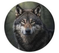 Jigsaw Puzzles for Adults 1000 Piece Fantasy Wolf Round Puzzles for 1000 Piece Birthday Gift Idea, Challenging Brain Teaser Game 67.5x67.5cm