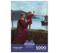 Jigsaw Puzzles for Adults 1000 Piece Farewell by Edmund Leighton Puzzles for Adults Relax Games Pattern Assembly Christmas Birthday Gifts 70x50cm/1000pcs