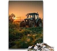 Jigsaw Puzzles for Adults 1000 Piece Farm Implement Tractor Puzzles,Staycation Kill Time with Matching Poster And Trivia Sheet (75x50cm)