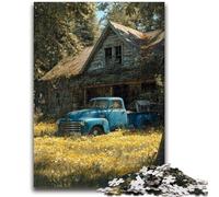 Jigsaw Puzzles for Adults 1000 Piece Farm Truck Puzzles for Adults,Game Toys Every Piece Is Unique - Challenging Family Fun Game (38x26cm)