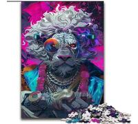Jigsaw Puzzles for Adults, 1000 Piece Fashion Lions Puzzle Perfect for Teenagers & Family Fun, for Birthdays (size : 26x38cm)
