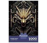 Jigsaw Puzzles for Adults 1000 Piece Ferocious Dragons Wrath Jigsaw for Adults Fun Games Wall Art Unique Birthday And Xmas Gifts 38x26cm/1000pcs