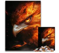 Jigsaw Puzzles for Adults 1000 Piece Fiery Phoenix PortraitChallenging Puzzles Interactive Family Game DIY Home Decor Brain Teaser Gift 1000 PCS(75x50cm)