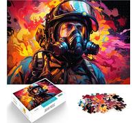 Jigsaw Puzzles for Adults 1000 Piece firefighter Games Toys Gift 26x38cm gifts for friends and family Suitable for and teenager 14 and up