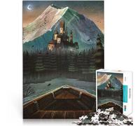 Jigsaw Puzzles for Adults 1000 Piece Floating through the Night Train your brain and hands 26x38cm Secret Santa Gifts for and Age 14