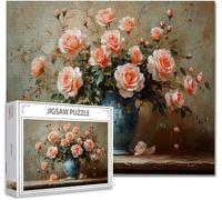 Jigsaw Puzzles for Adults 1000 Piece flower Difficult Impossible Puzzle Educational Games Improve Memory Stress Reliever with Poster Included Compact Box the any Occasion or Holiday D-7