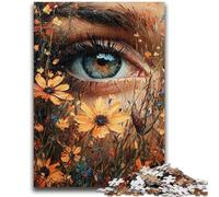 Jigsaw Puzzles for Adults 1000 Piece Flower Eyes Puzzles for Teenagers,Educational Toy Funny Family Games Unique Home Decor (75x50cm)