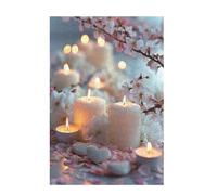 Jigsaw Puzzles for Adults 1000 Piece Flower Large Puzzle Cherry Blossoms, Difficult Challenging Family Games for The Whole for Women, Wooden Jigsaws with Gift Box Packaging, Room Decor 75x50cm D-1184