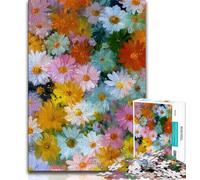Jigsaw Puzzles for Adults 1000 Piece Flower Oil Painting Adult Puzzles,Toys Educational Games Stress Relieving Unique Birthday And Gifts 38x26cm